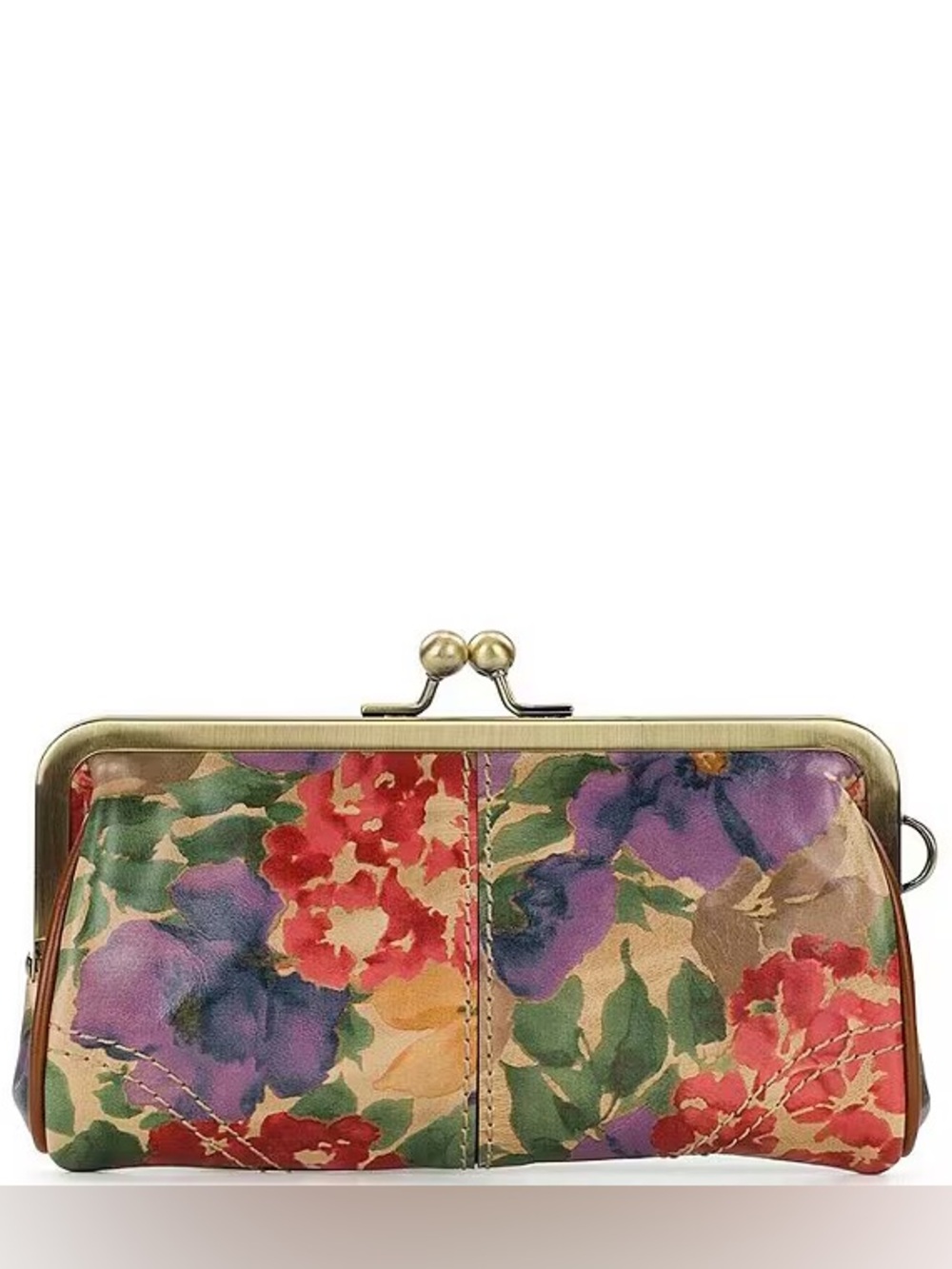 NWT-Patricia Nash-Renna Frame Kiss-Lock Wristlet Wallet-French Hydrangeas-$79 - Picture 12 of 13